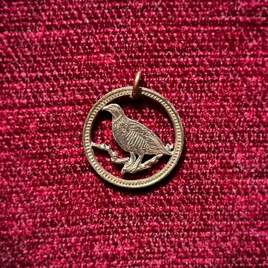 Barbary Partridge Pendant